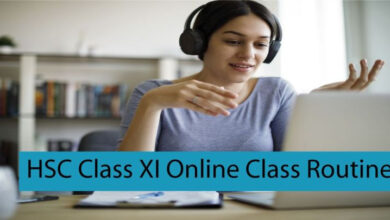 HSC Class XI Online Class Routine