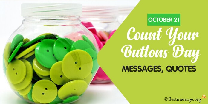 Count Your Buttons Day Messages Quotes Image
