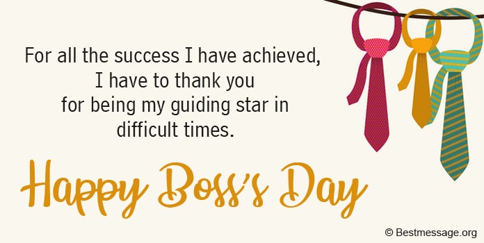 Happy Boss's Day Messages, Boss Day Wishes Messages Image