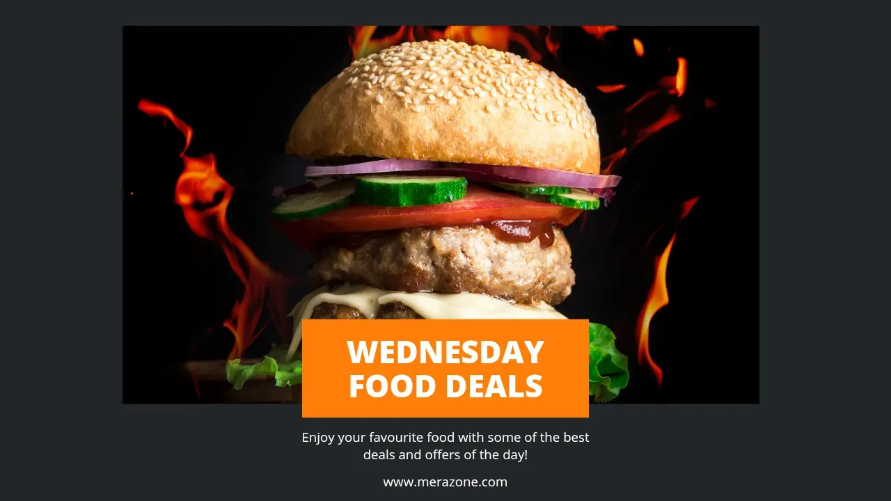 Wednesday Fast Food Deal and offers Image Poster